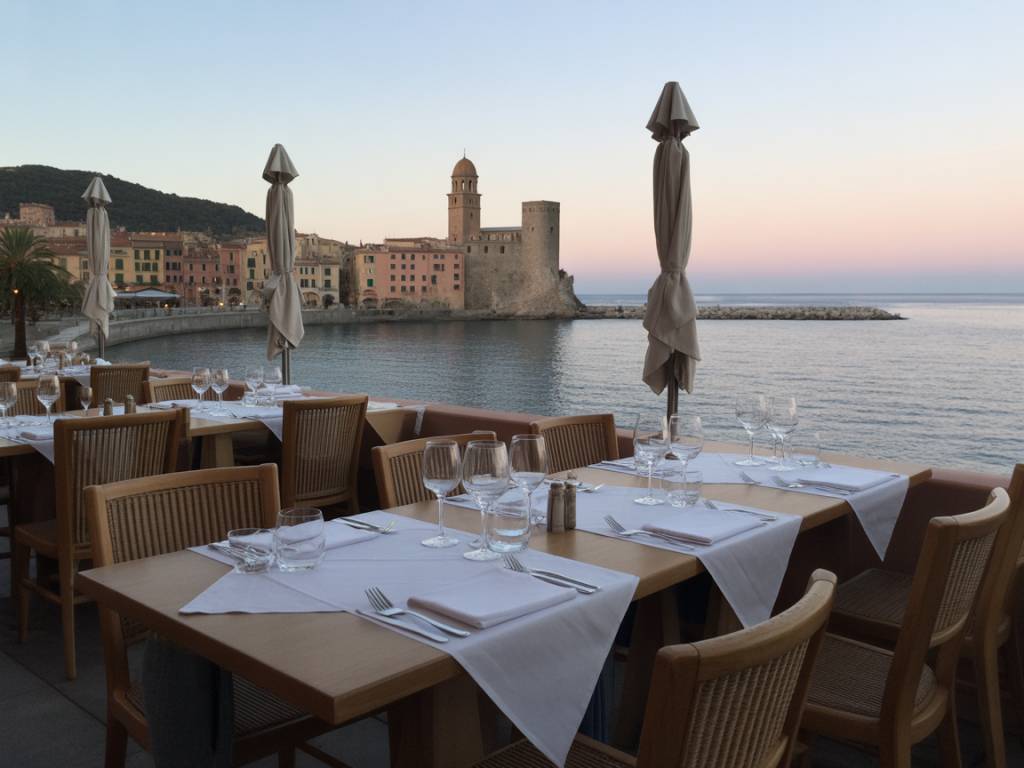 Une soirée d'exception dans un restaurant étoilé collioure face à la Méditerranée