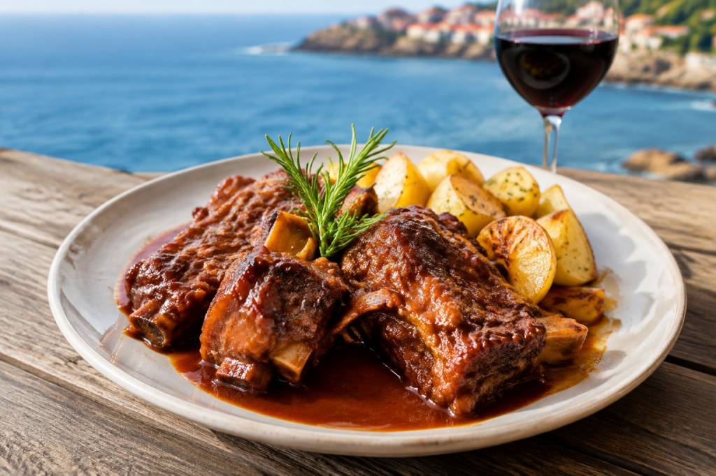 Galtes de porc au banyuls : une recette catalane entre terre et mer
